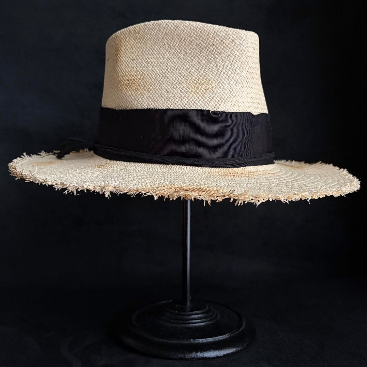 Old history natural panama hat