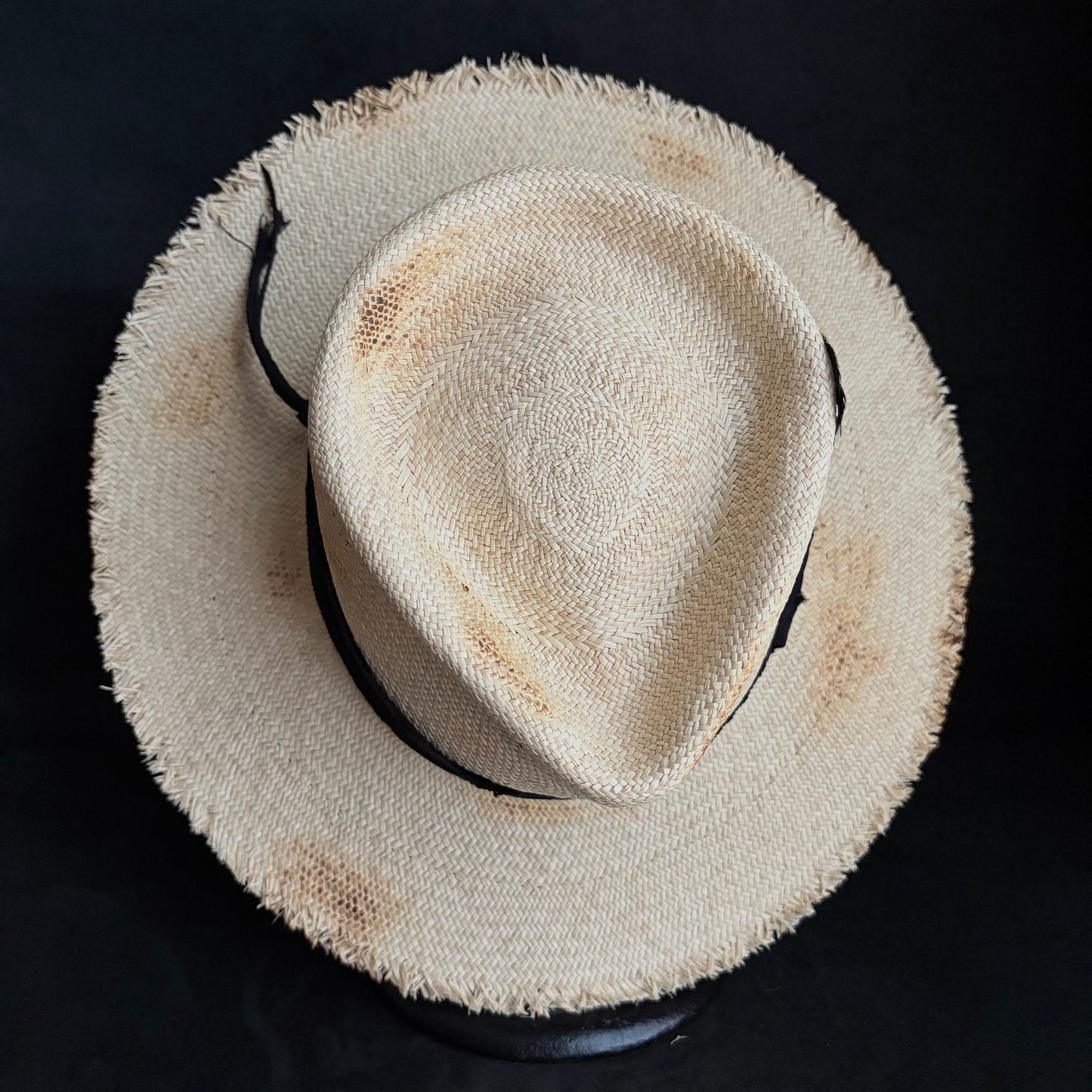 Old history natural panama hat