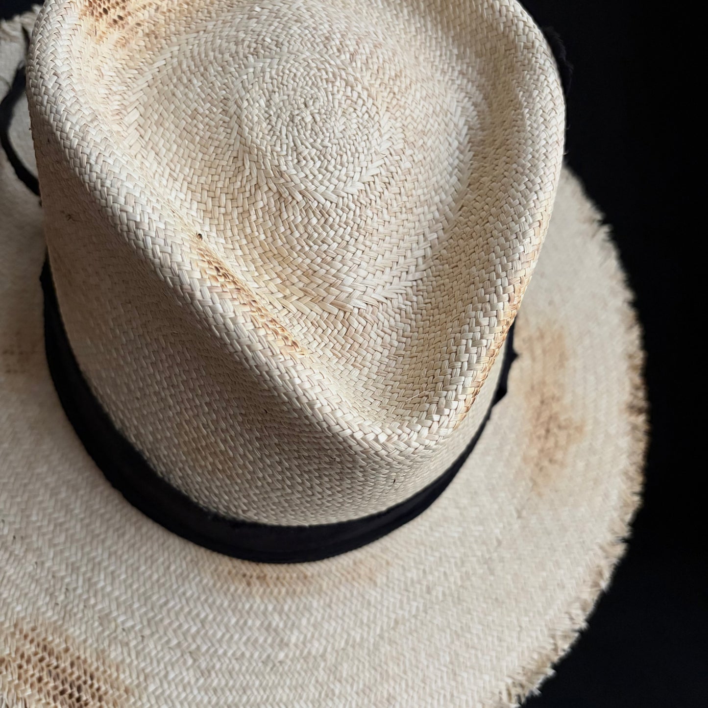Old history natural panama hat