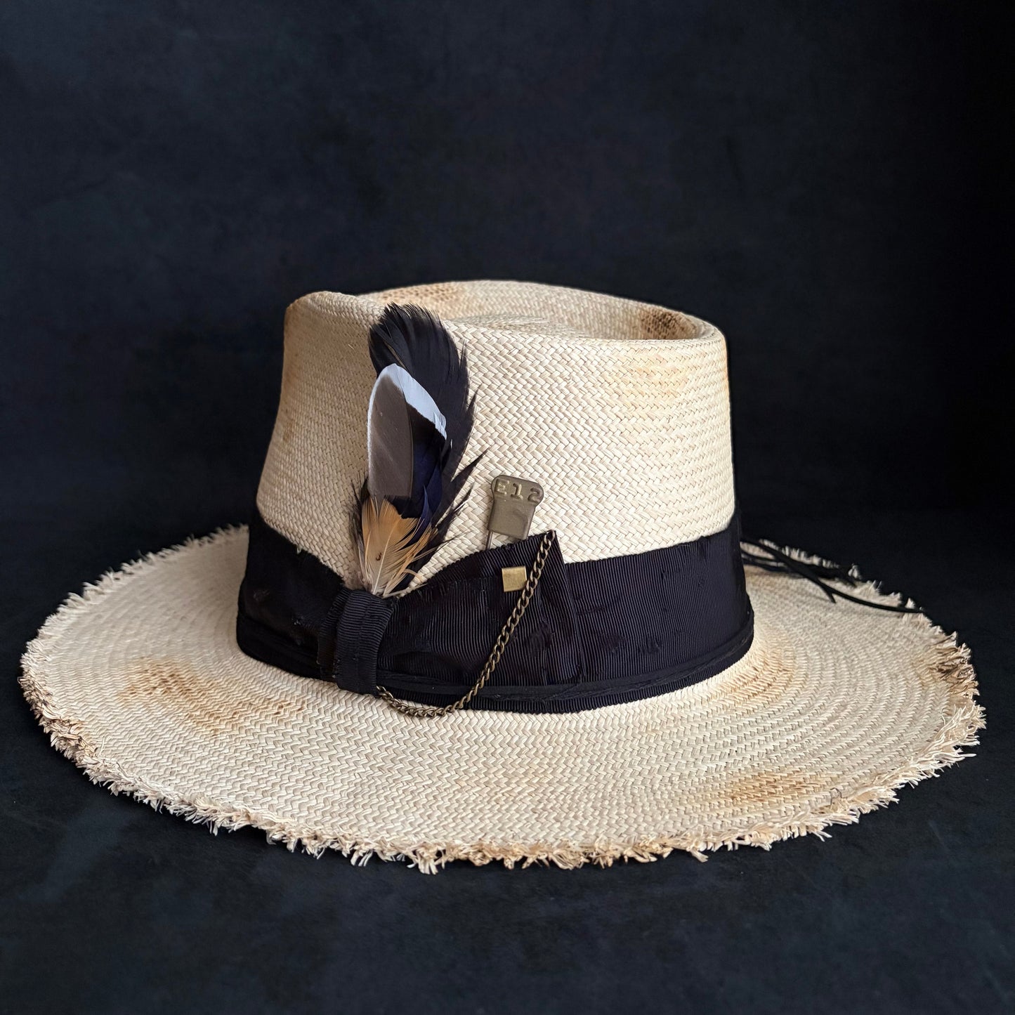 Old history natural panama hat