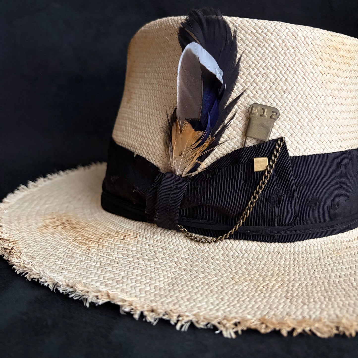 Old history natural panama hat