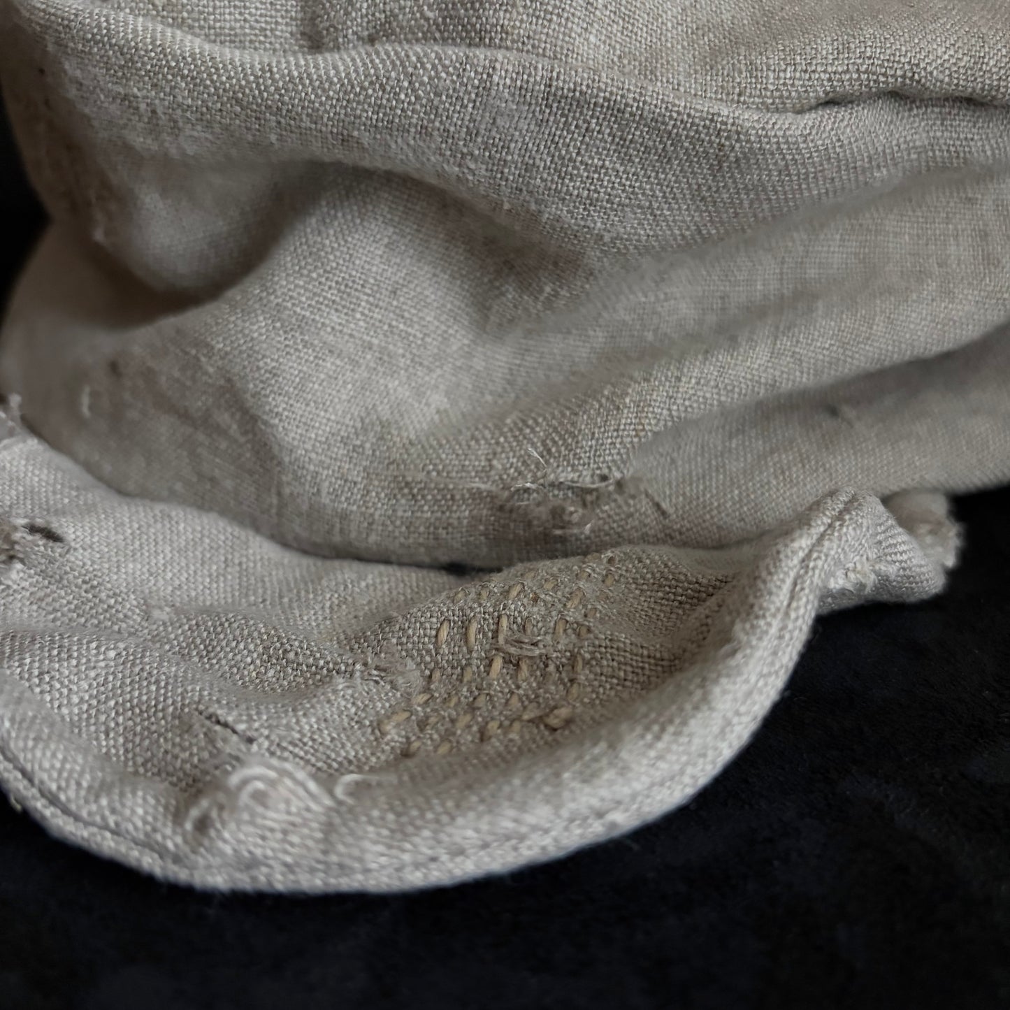 Northern natural linen damag turn cap