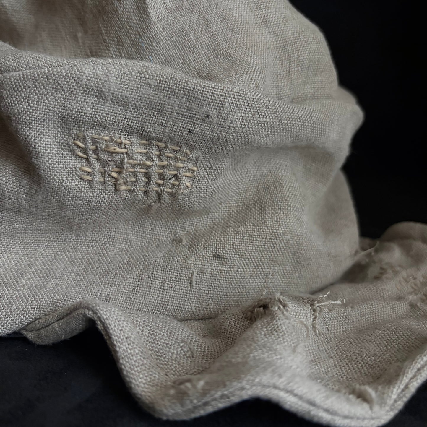 Northern natural linen damag turn cap