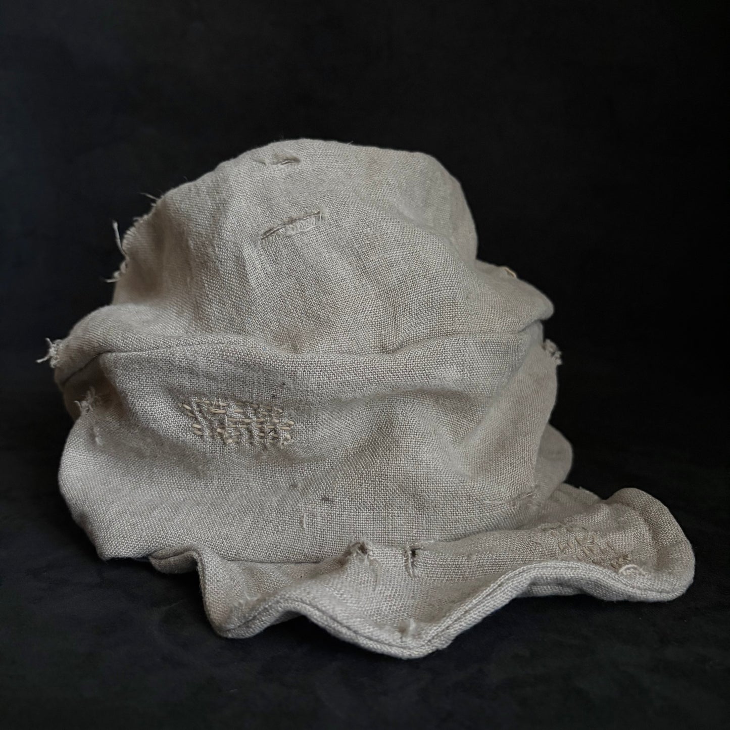 Northern natural linen damag turn cap