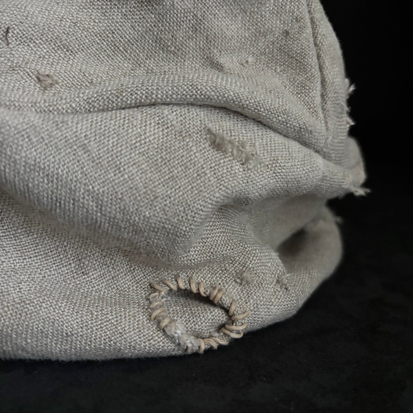 Northern natural linen damag turn cap