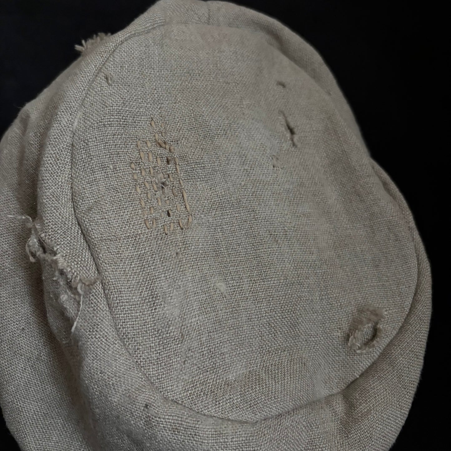 Northern natural linen damag turn cap
