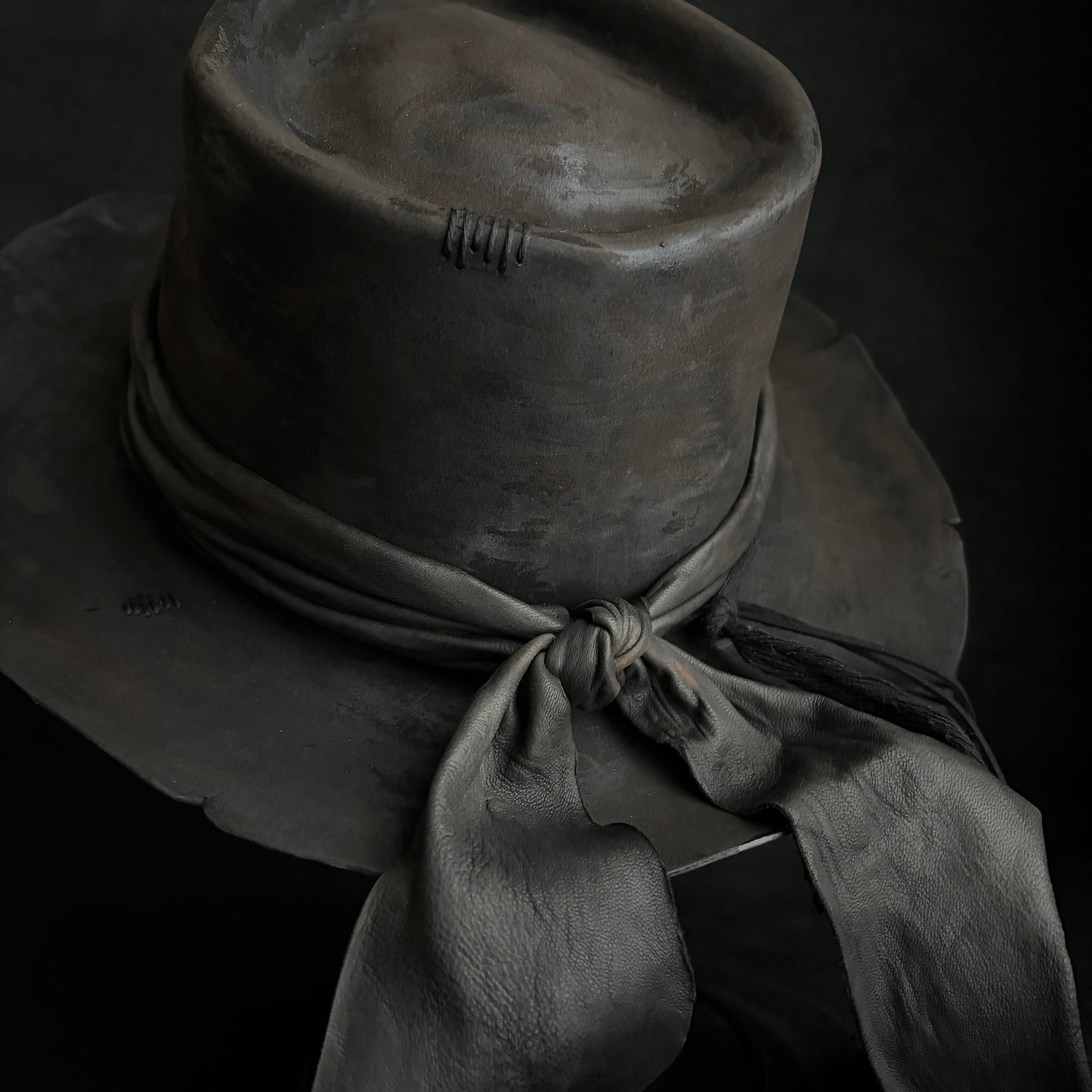 Dark brave beaver fedora hat