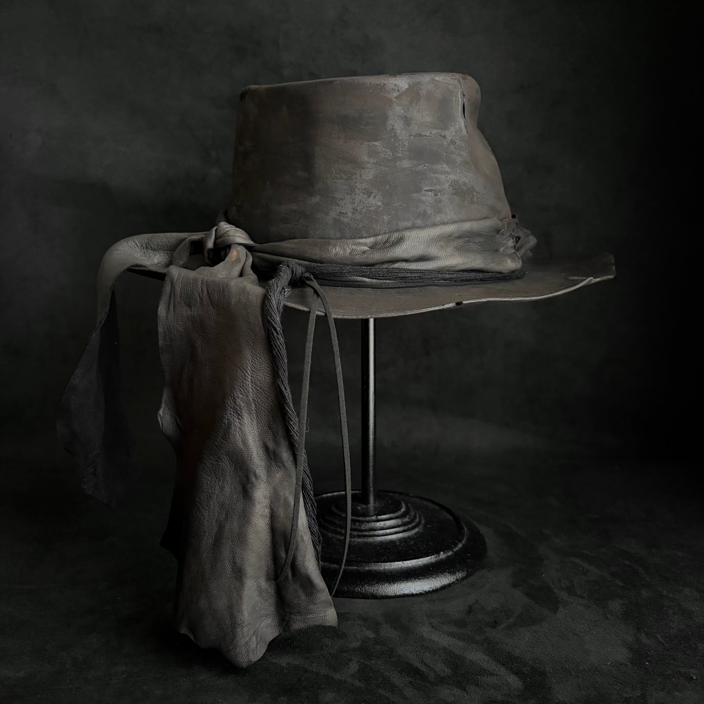 Dark brave beaver fedora hat