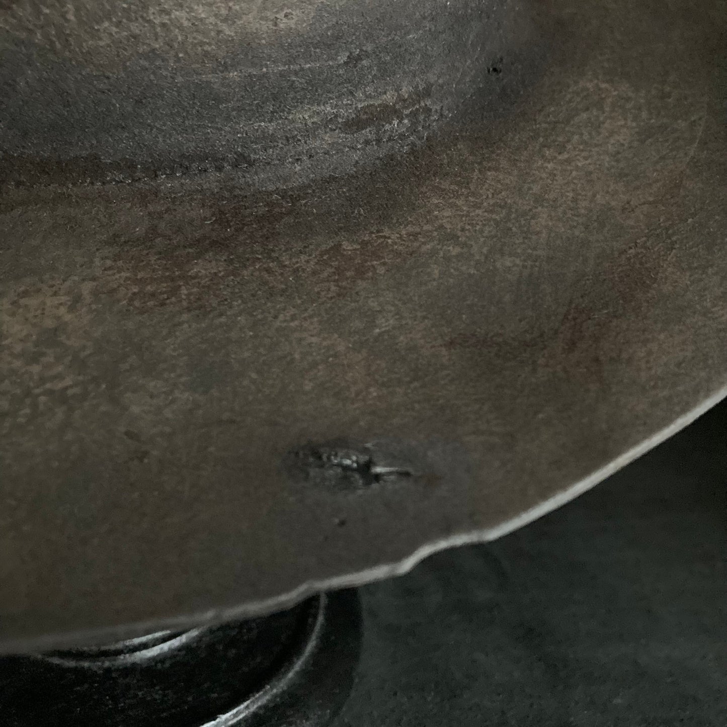 Burned stone flat hat