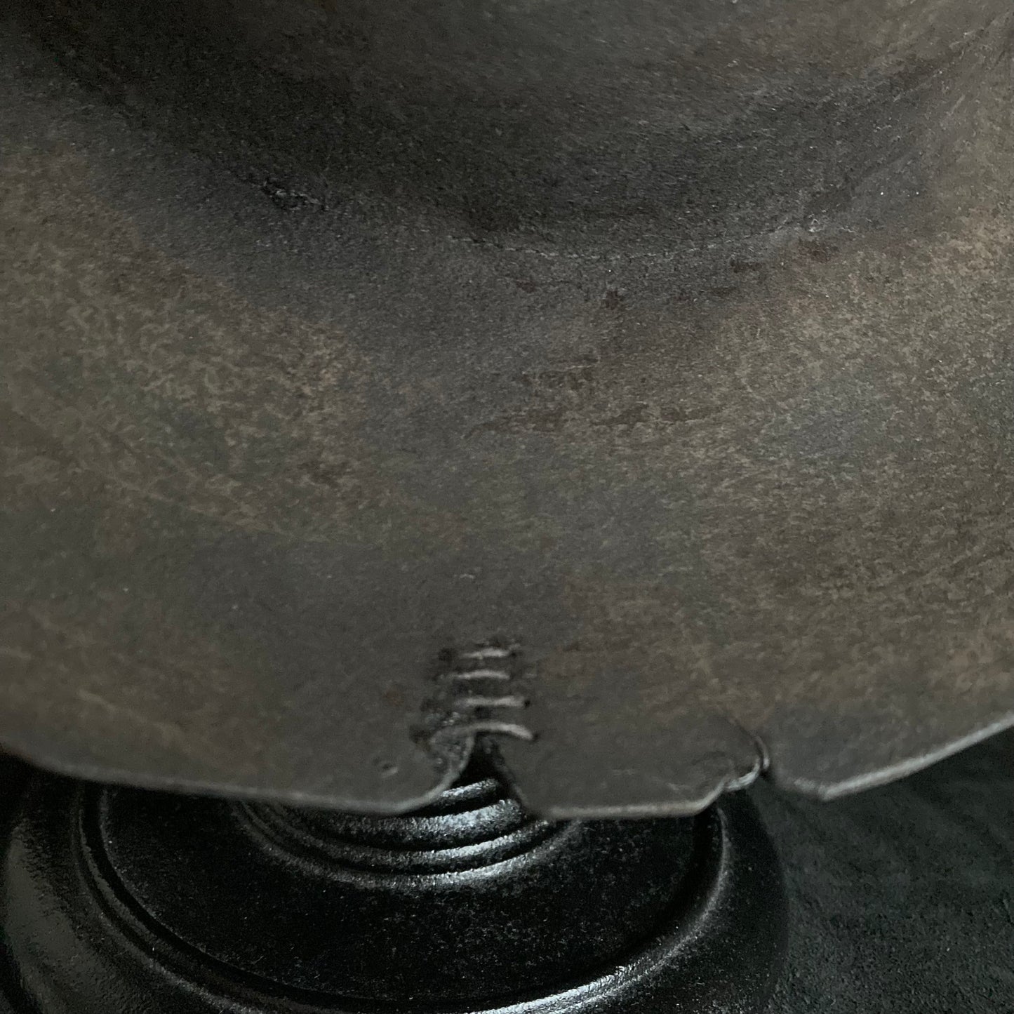 Burned stone flat hat