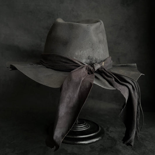 Charcoal Back Hide Fedora Hat