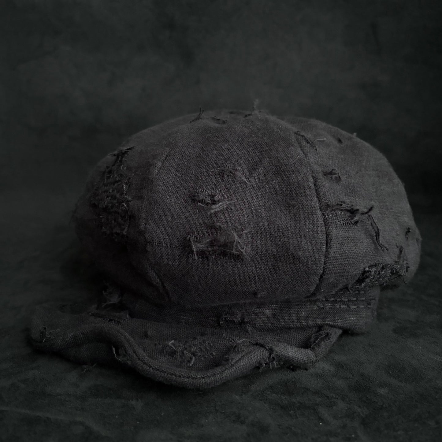 Hand-dyed cotton stitch casquette