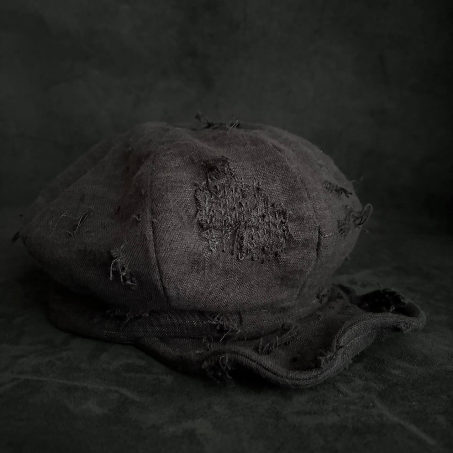 Hand-dyed cotton stitch casquette