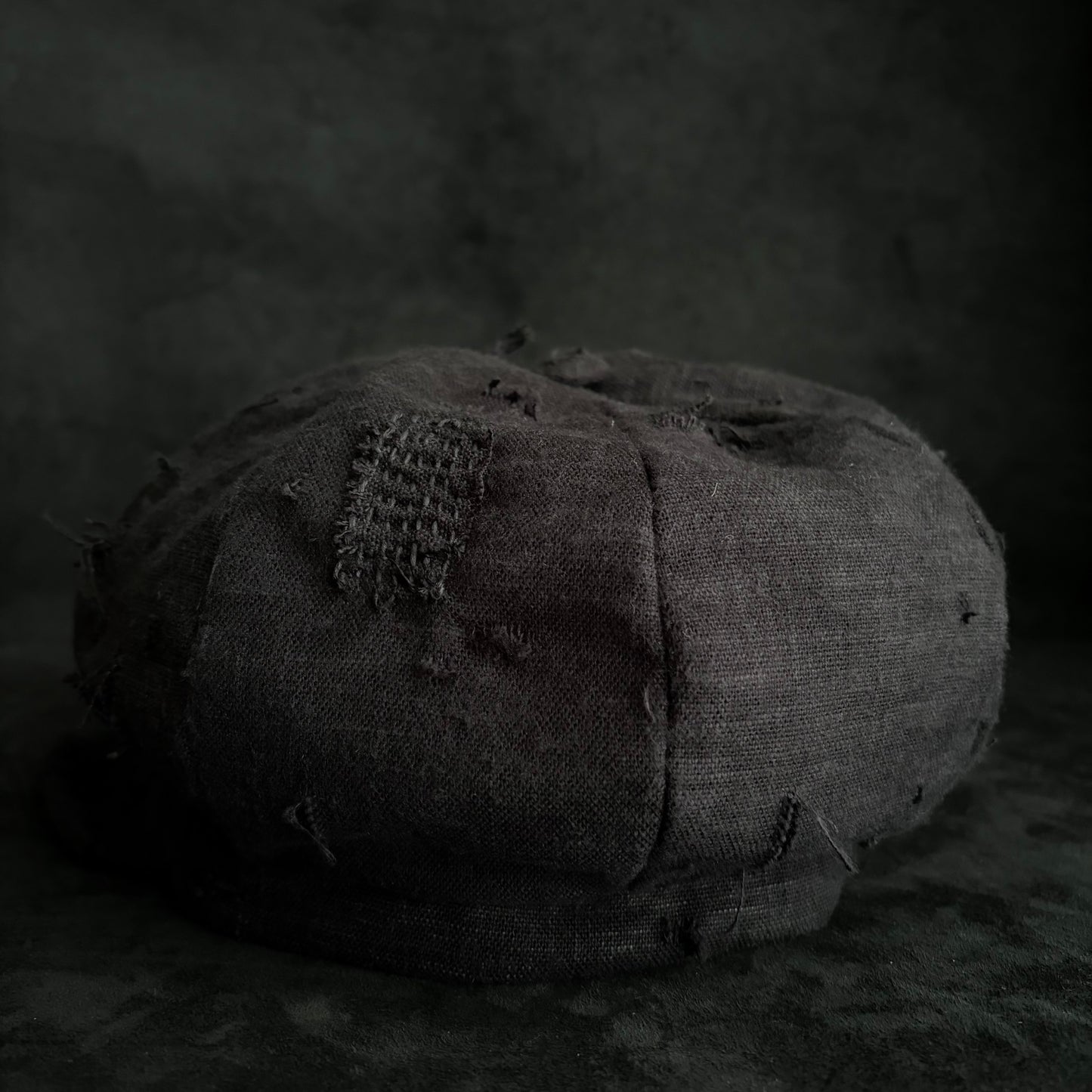 Hand-dyed cotton stitch casquette