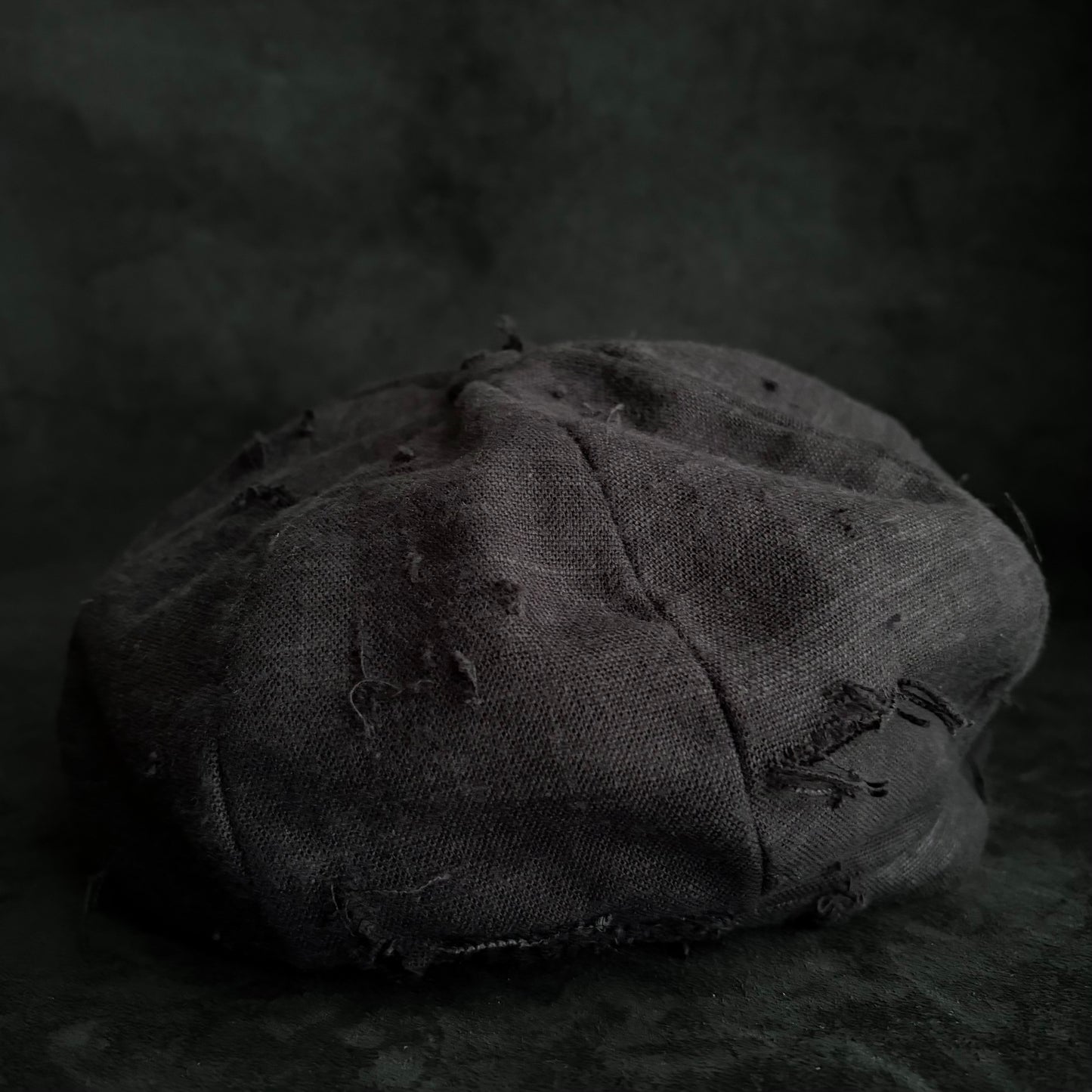Hand-dyed cotton stitch casquette