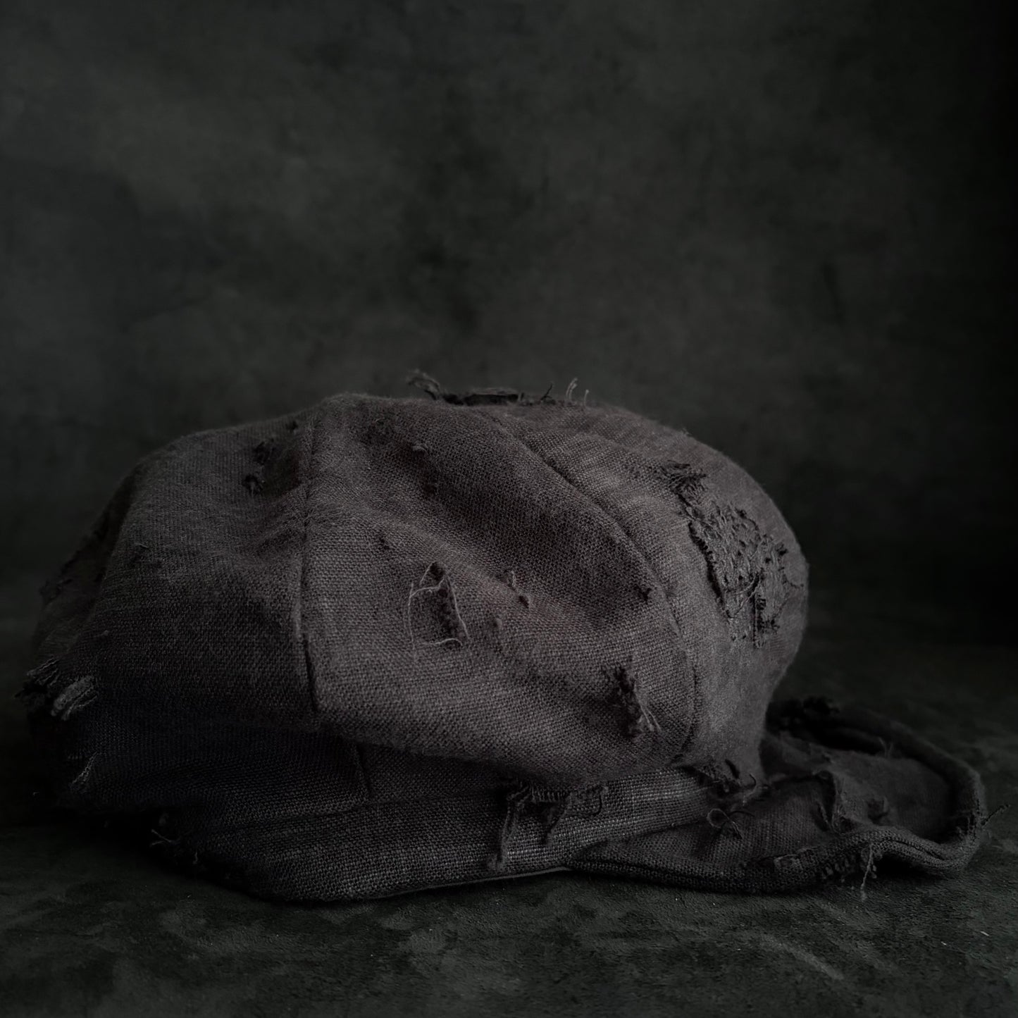 Hand-dyed cotton stitch casquette
