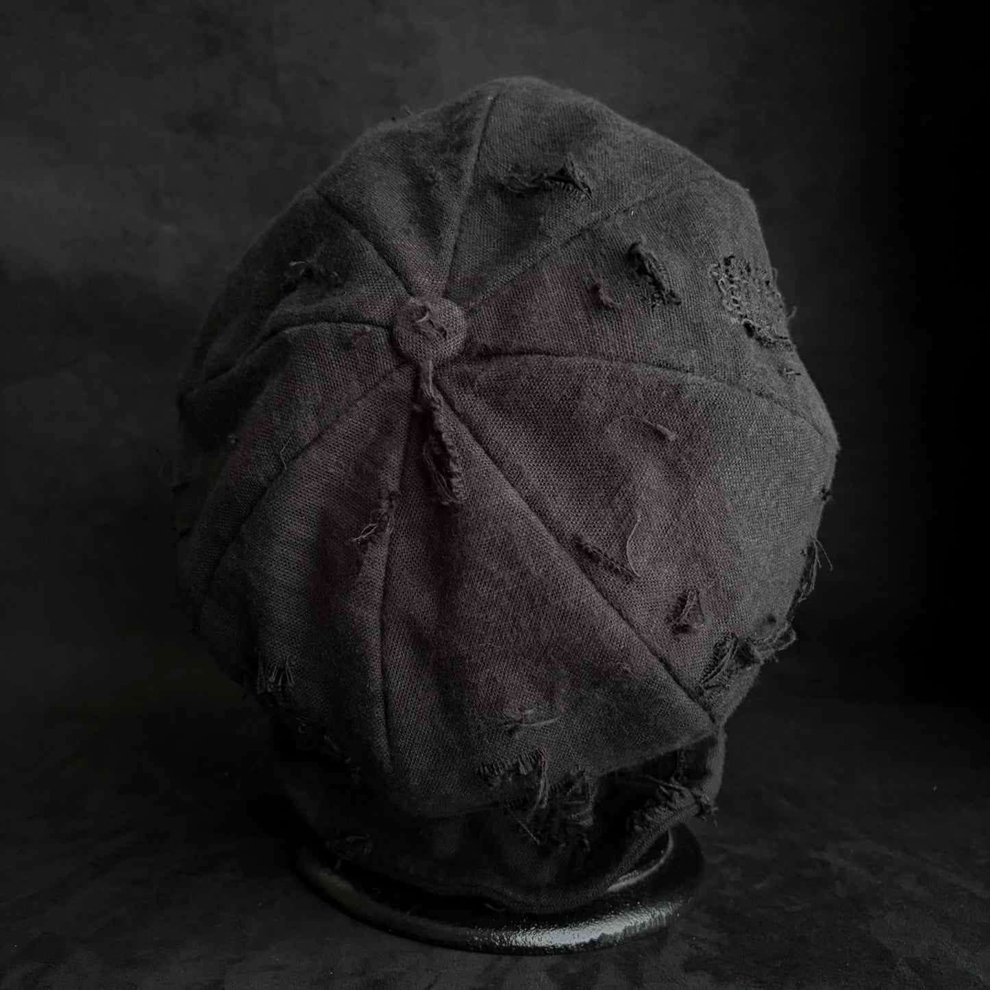 Hand-dyed cotton stitch casquette