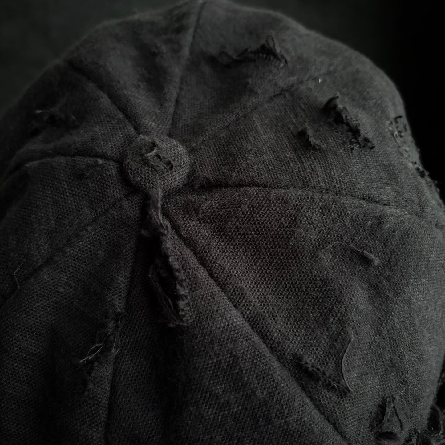 Hand-dyed cotton stitch casquette