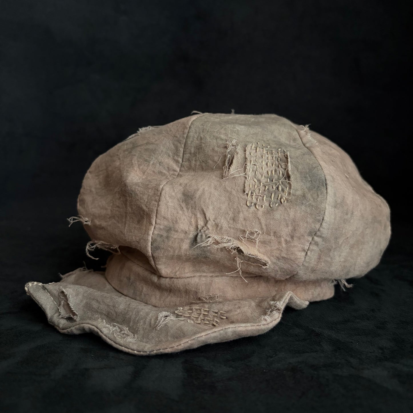 Kusaki-some natural stitch casquette
