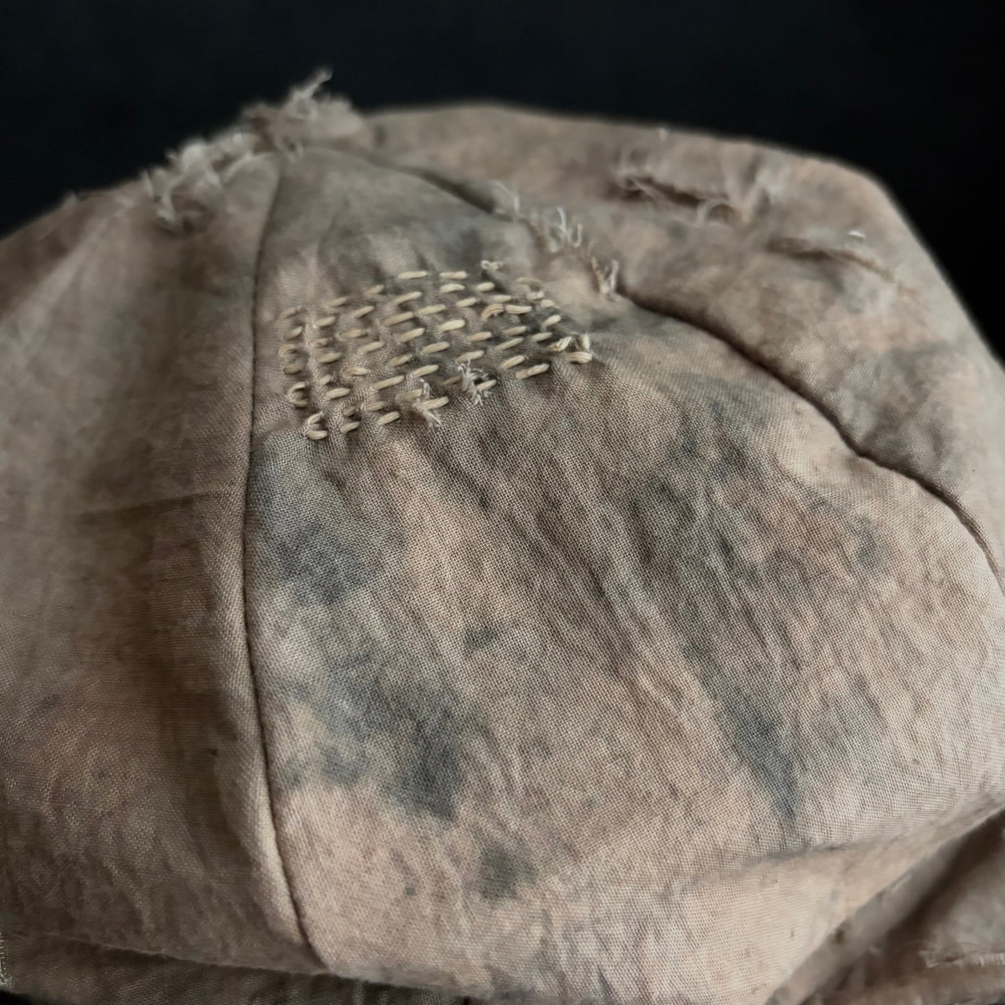 Kusaki-some natural stitch casquette