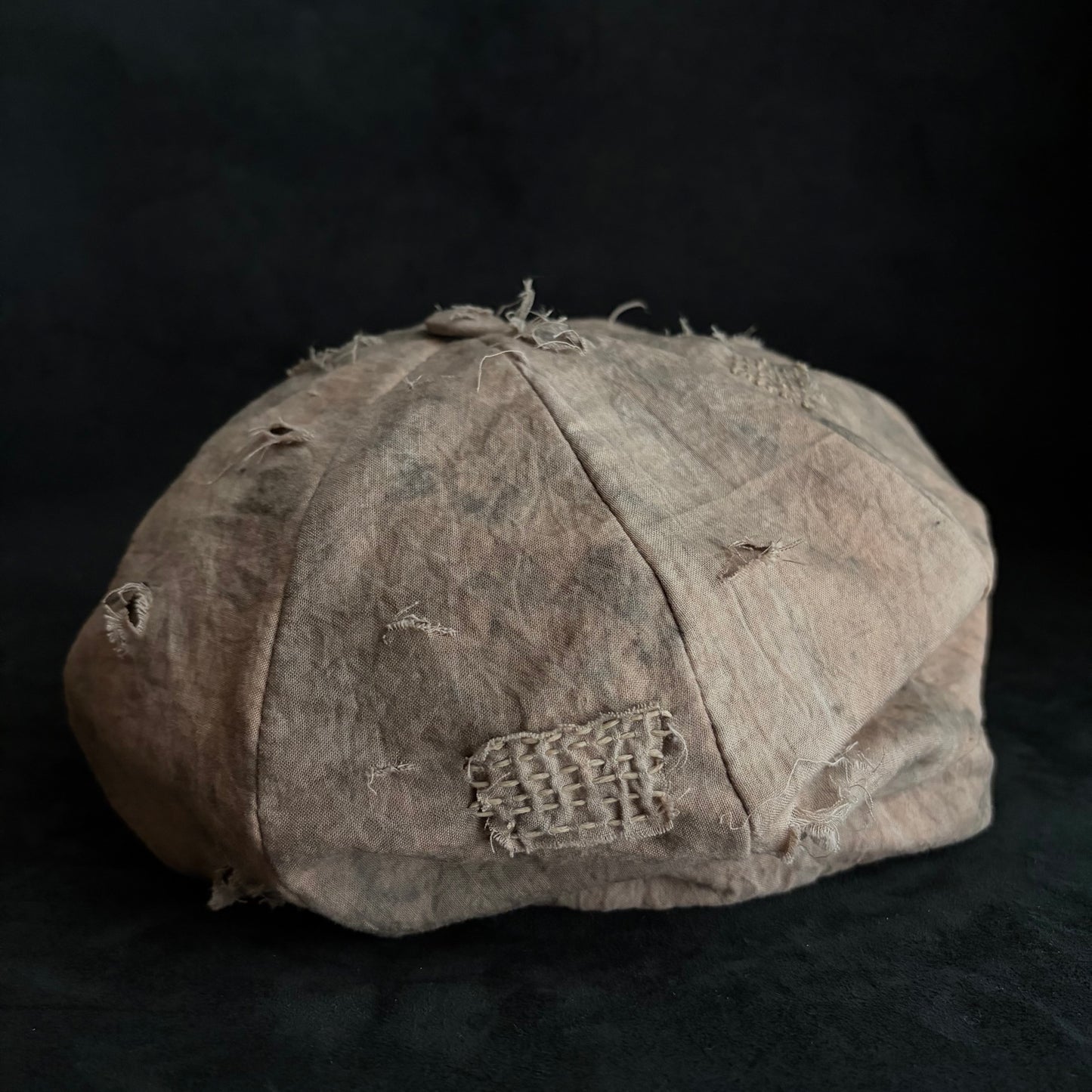 Kusaki-some natural stitch casquette