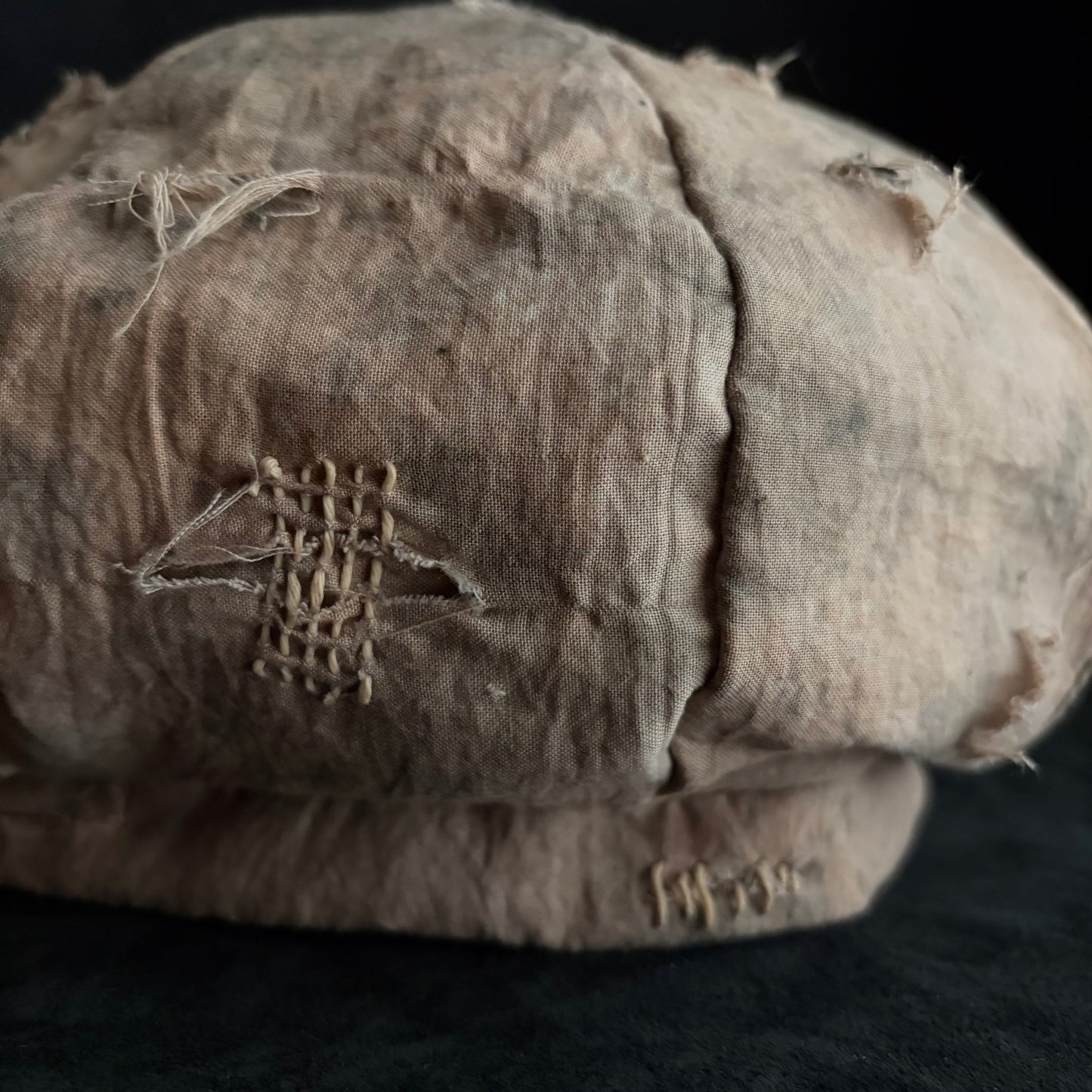 Kusaki-some natural stitch casquette