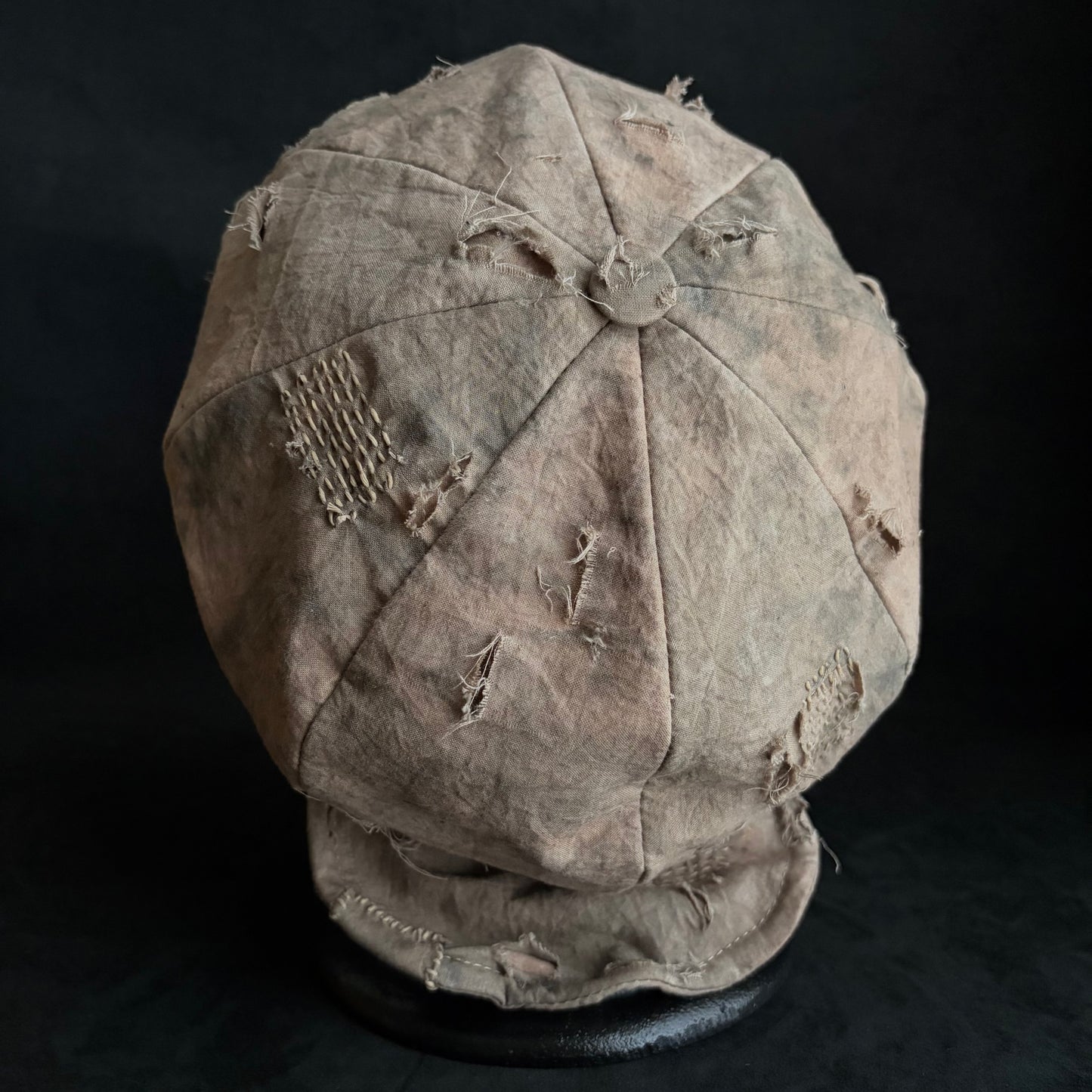 Kusaki-some natural stitch casquette