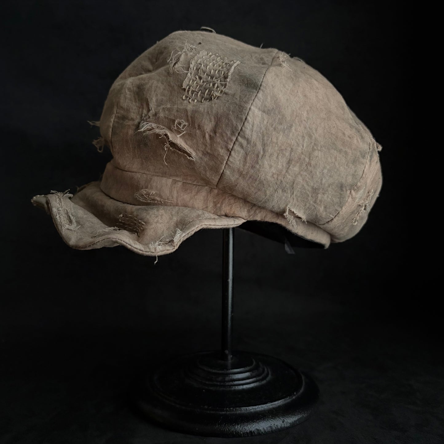 Kusaki-some natural stitch casquette