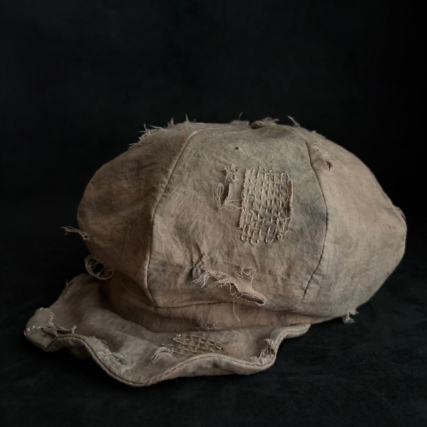 Kusaki-some natural stitch casquette