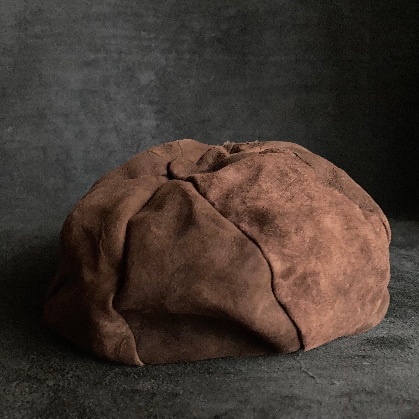 Hurt brown leather casquette