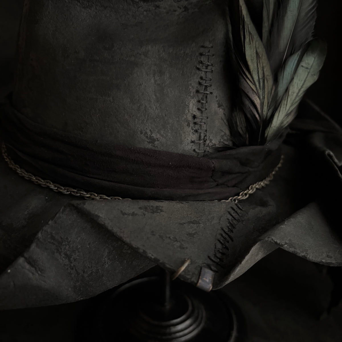 Reserved item (Fly feather folding brim fedora hat)