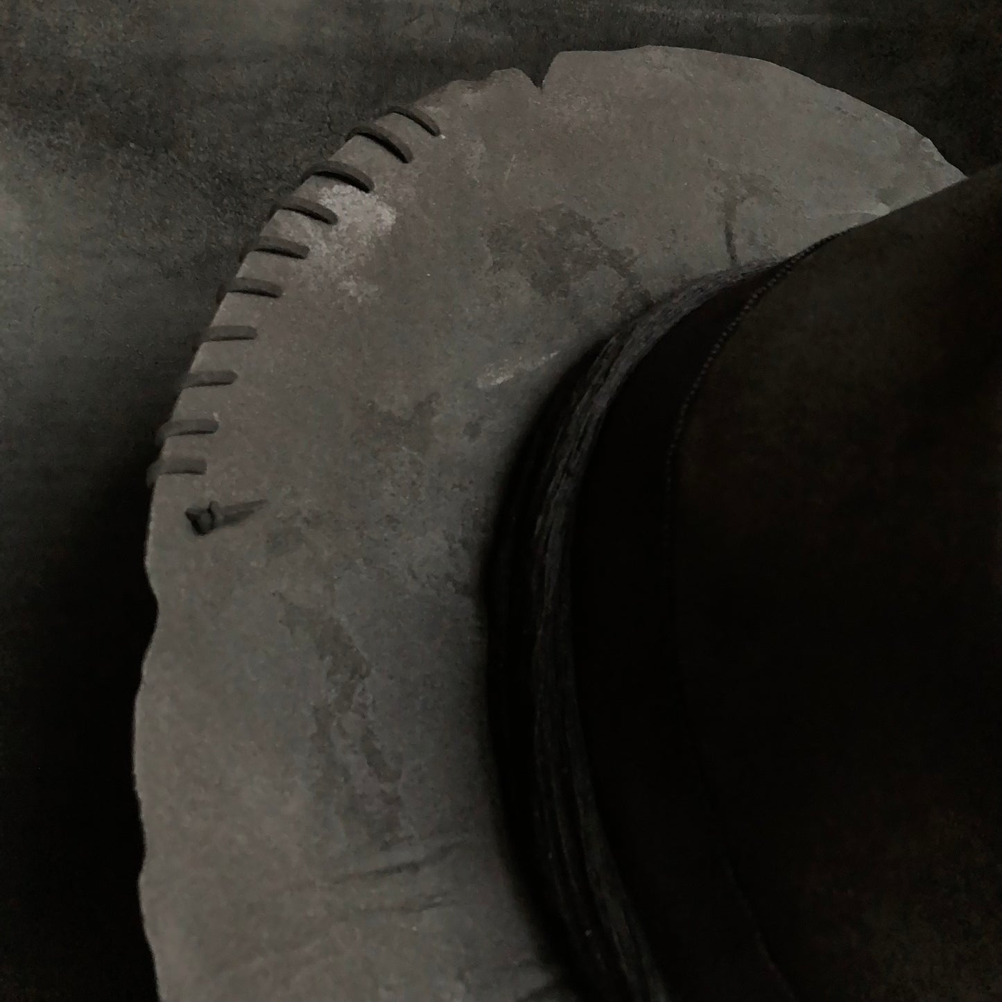 Charcoal cord around diamond hat