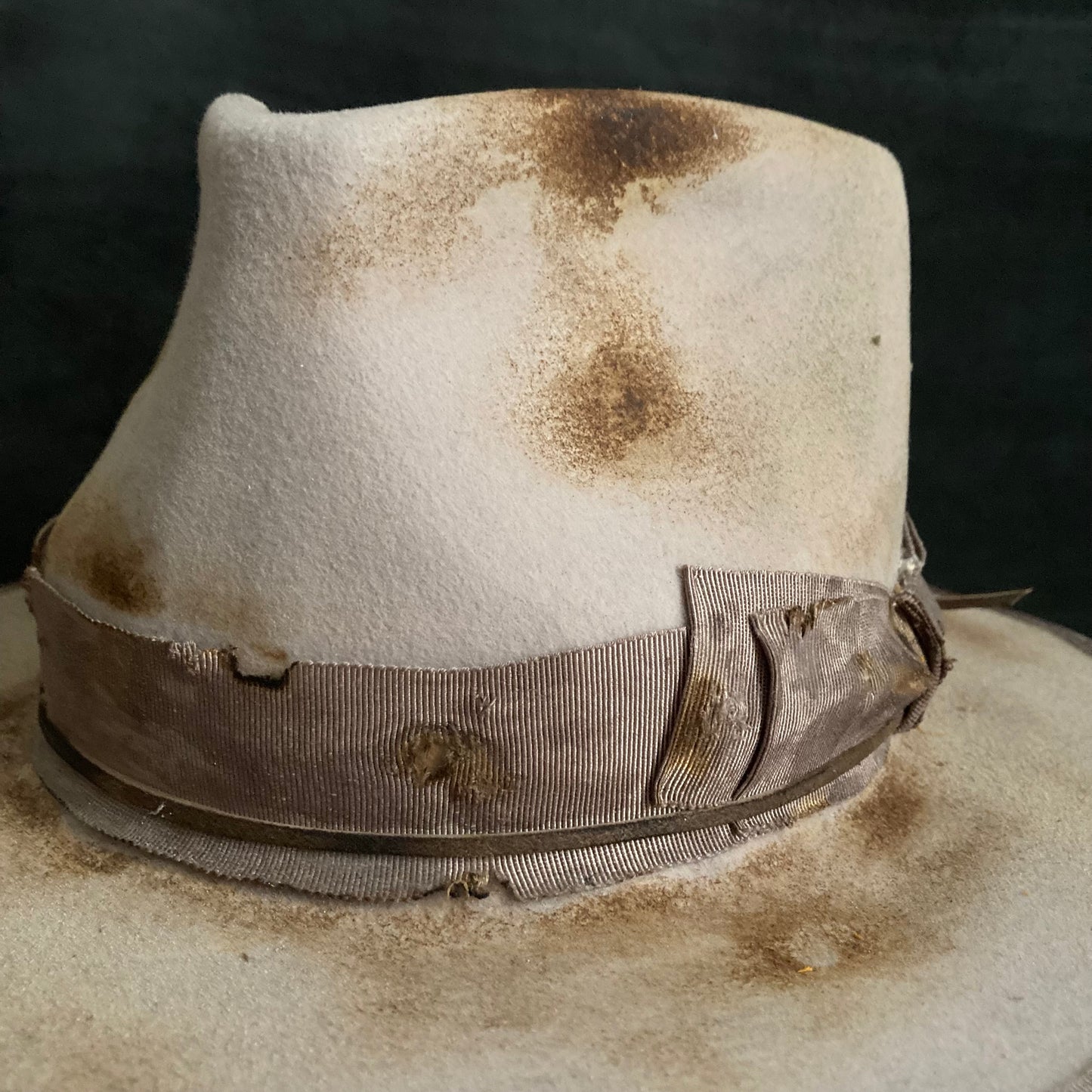 Sand burned fedora hat