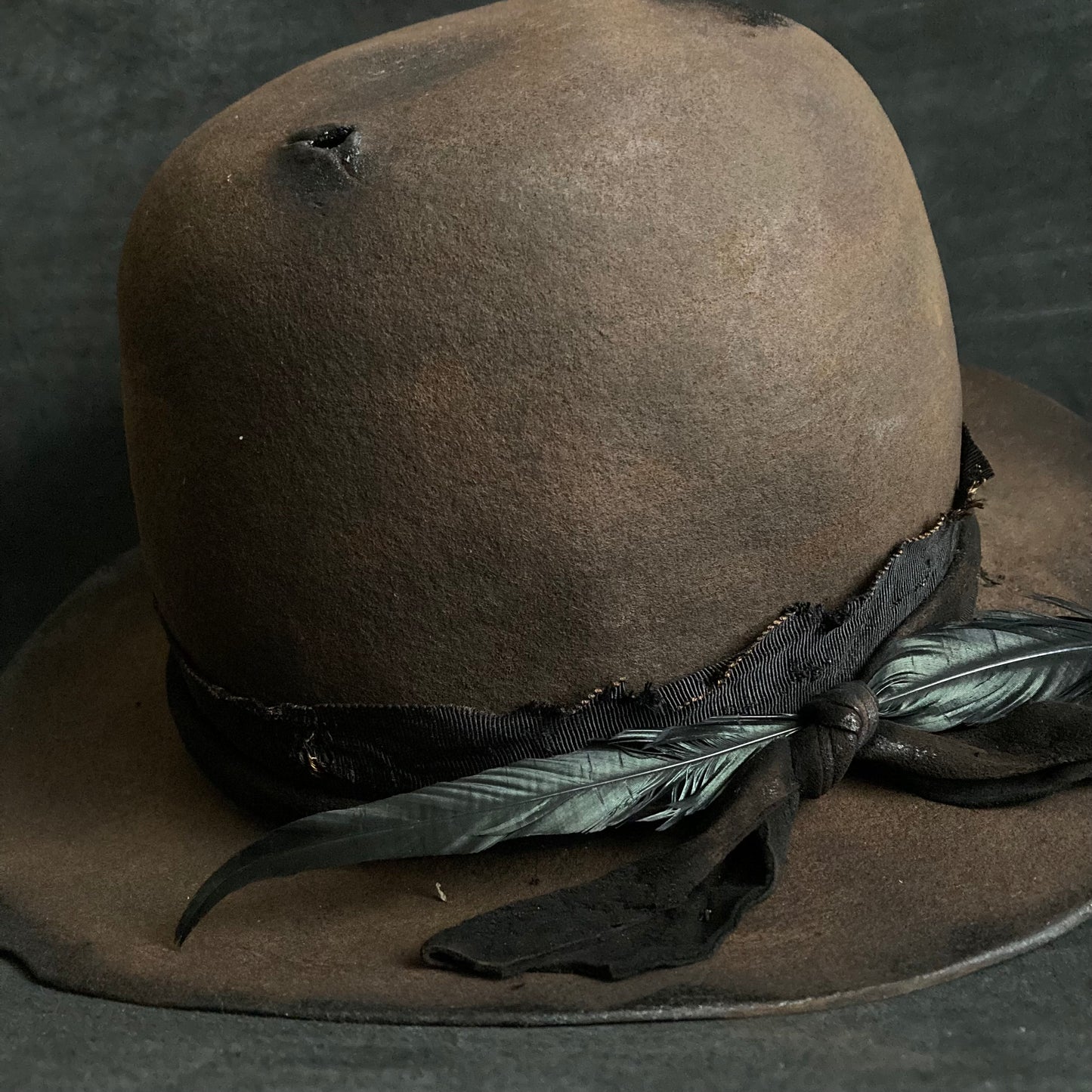 Burnt medieval story hat